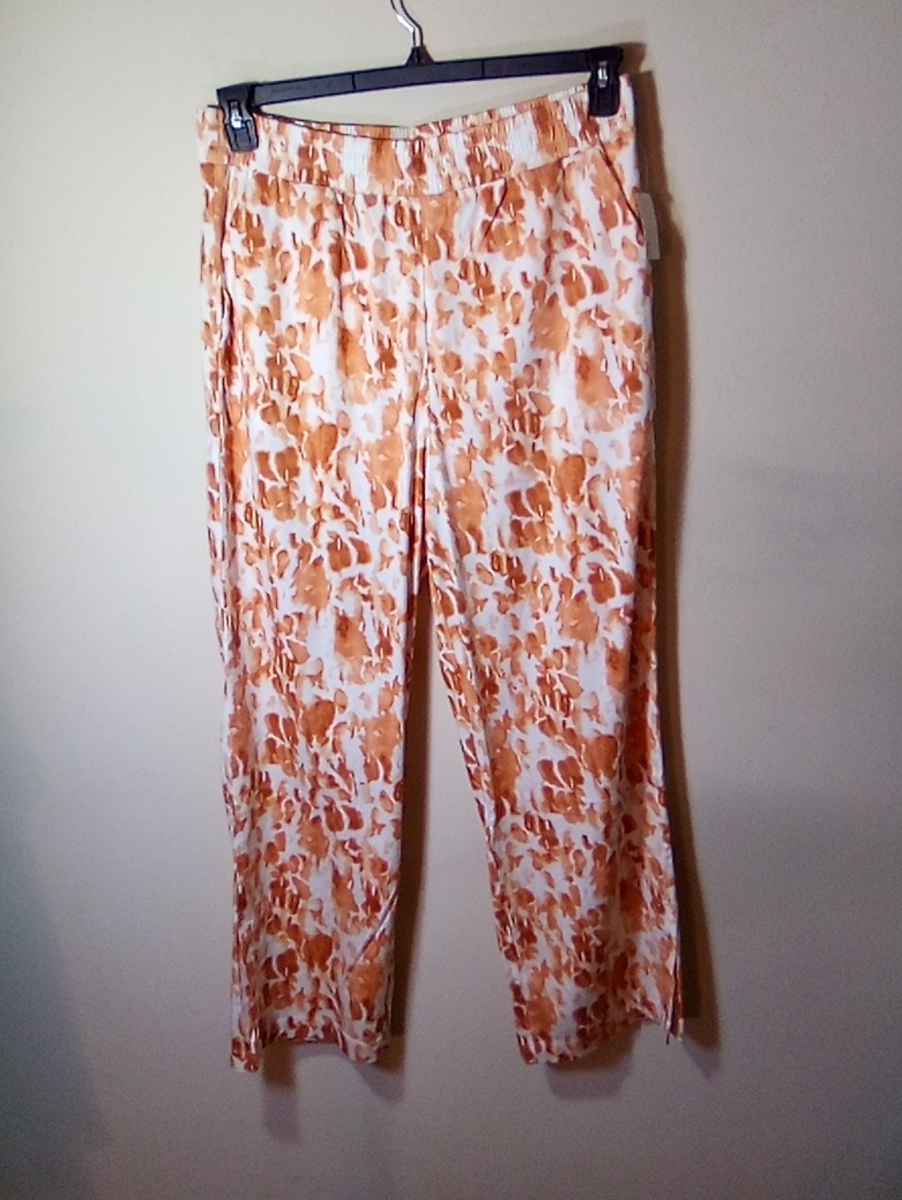 Daily Ritual Printed Pull-On Pants NWT